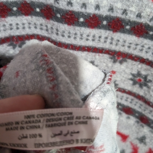 La Vie en Rose Reindeer Pattern Pyjama Top - Picture 4 of 4